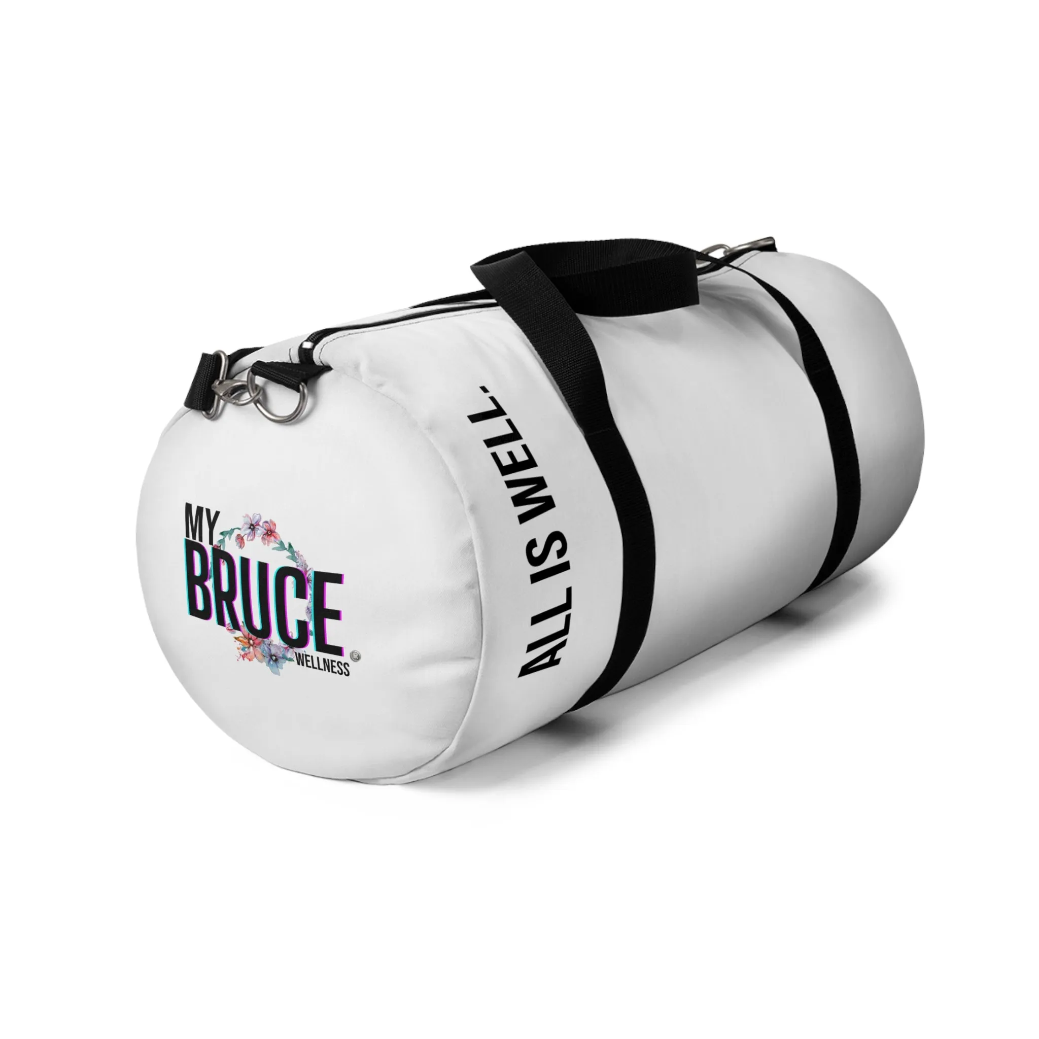 My BRUCE Wellness White Duffel Bag