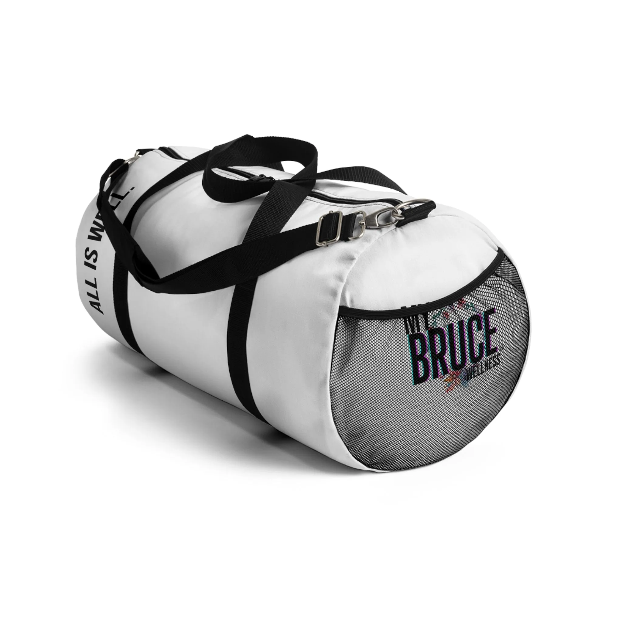 My BRUCE Wellness White Duffel Bag