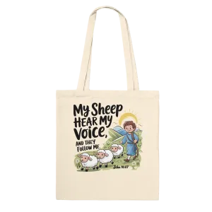 My Sheep Hear My Voice | Premium Tote Bag