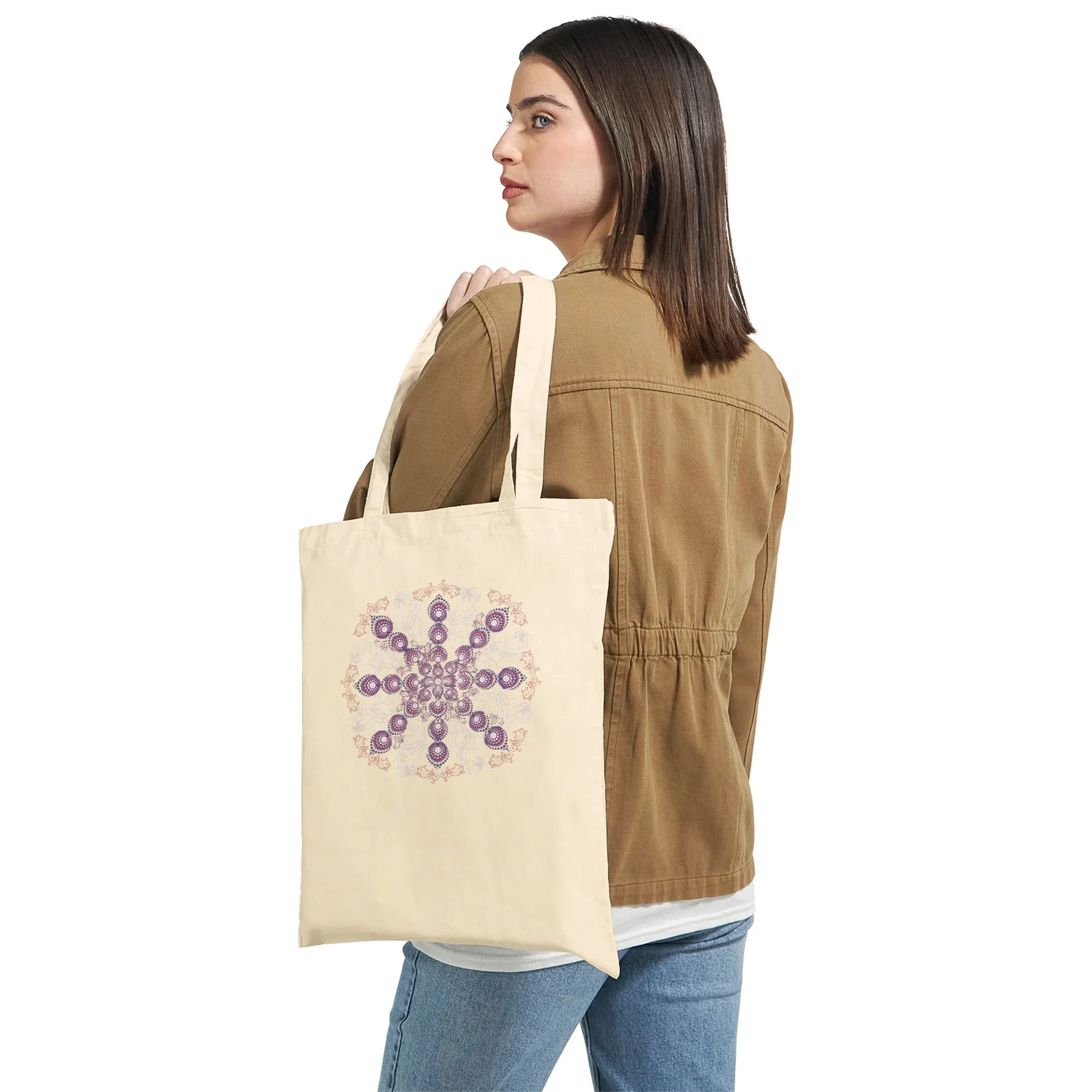 Mystic Echoes Mandala Tote Bag