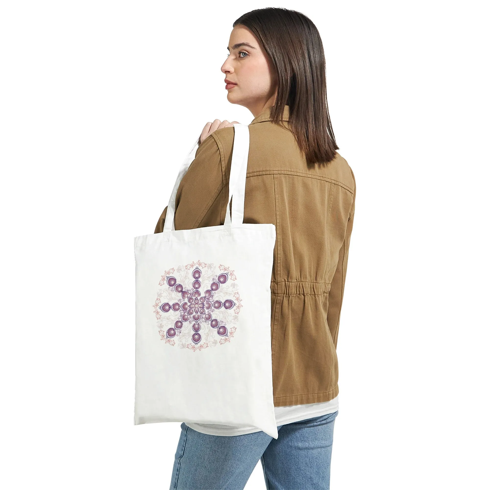 Mystic Echoes Mandala Tote Bag