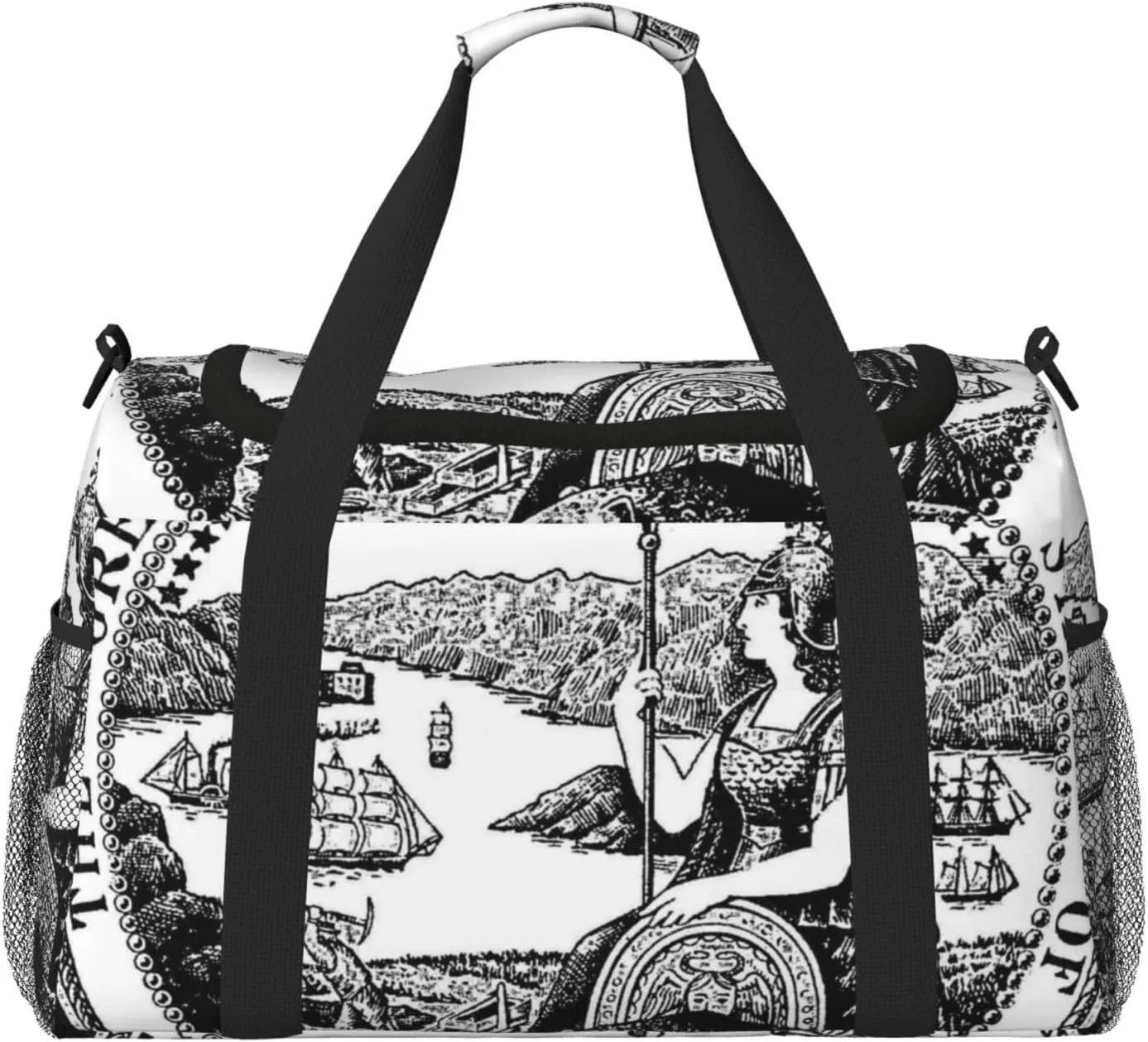 National Emblem Of California Travel Duffel Bag Large Foldable Waterproof Overnight Bag For Beach Swim Bags Pool Sports Gym