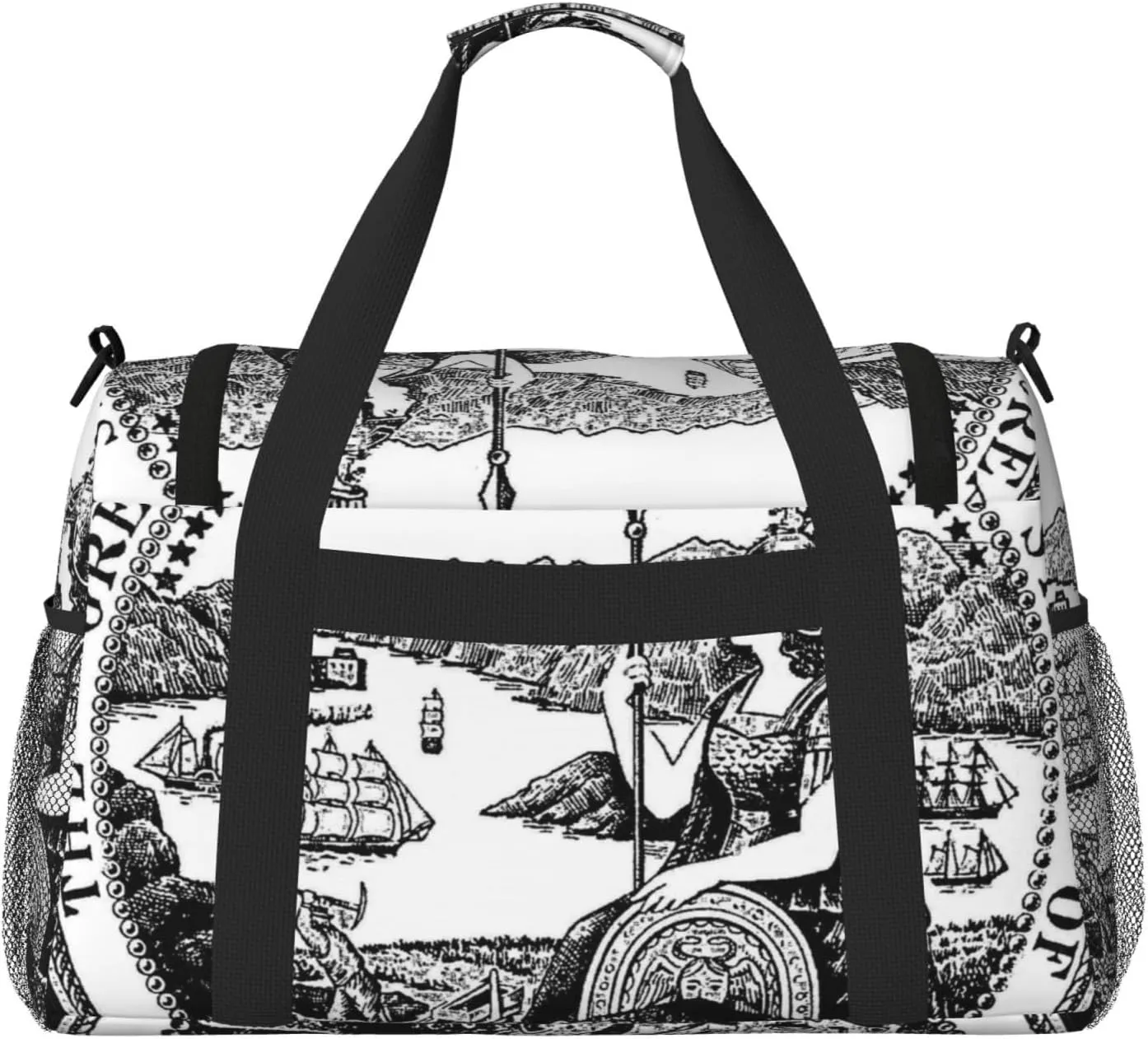 National Emblem Of California Travel Duffel Bag Large Foldable Waterproof Overnight Bag For Beach Swim Bags Pool Sports Gym