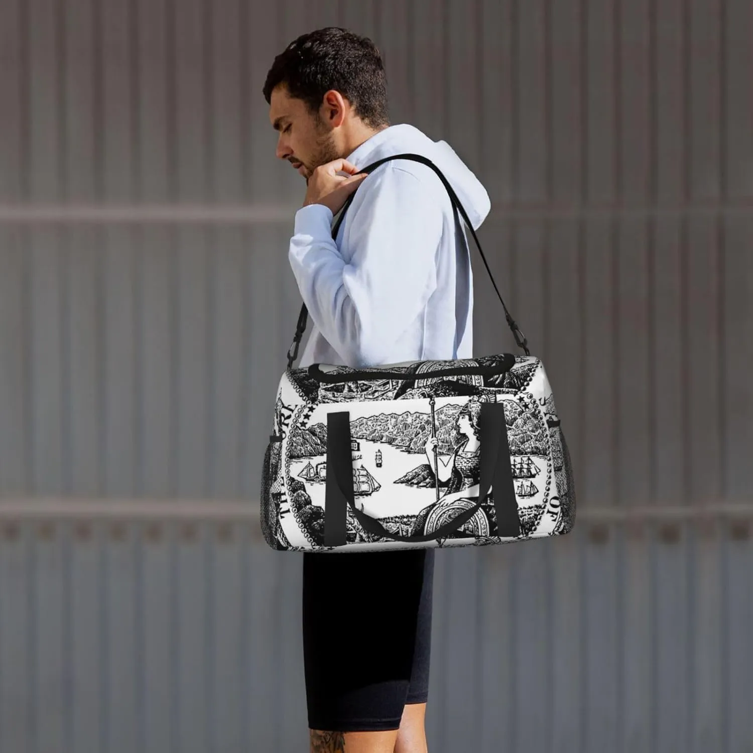 National Emblem Of California Travel Duffel Bag Large Foldable Waterproof Overnight Bag For Beach Swim Bags Pool Sports Gym