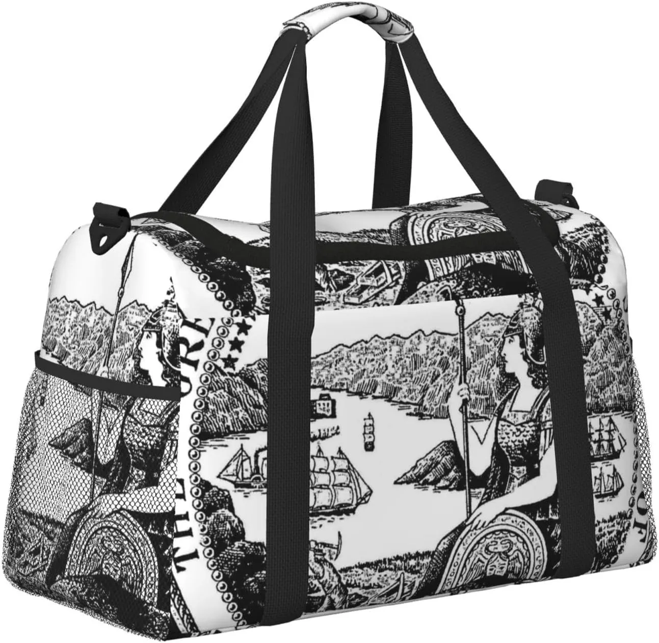 National Emblem Of California Travel Duffel Bag Large Foldable Waterproof Overnight Bag For Beach Swim Bags Pool Sports Gym