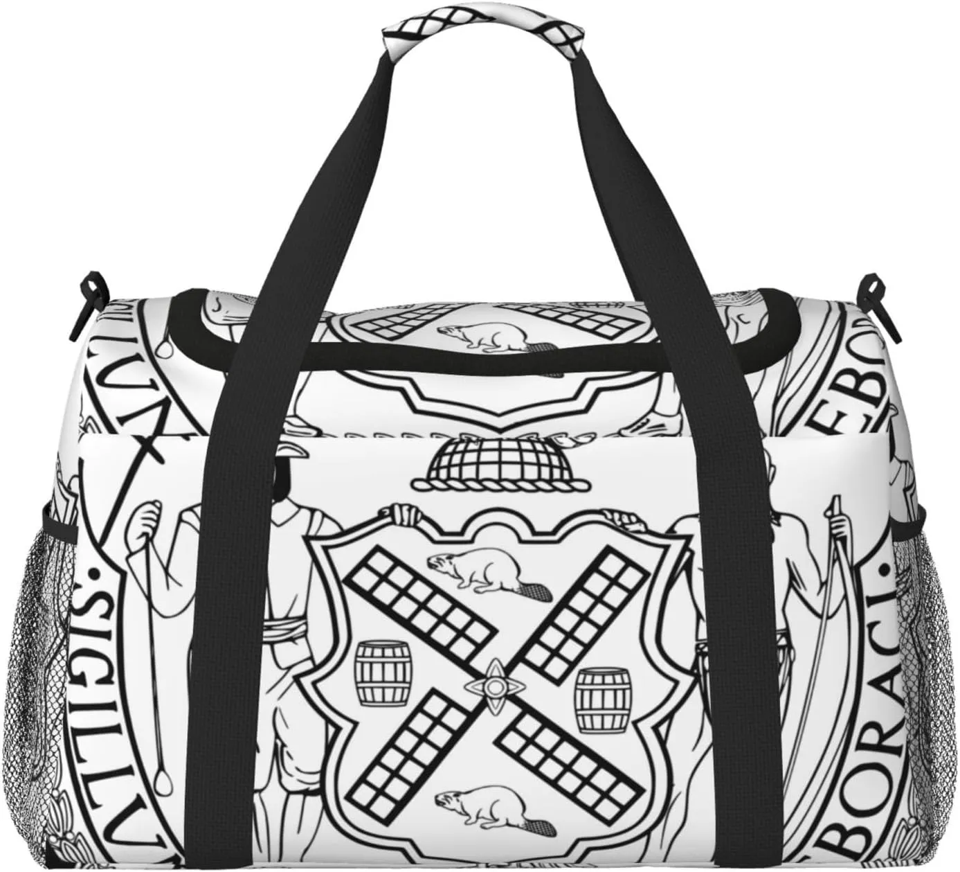 National Emblem Of New York Travel Duffel Bag Large Foldable Waterproof Overnight Bag For Beach Swim Bags Pool Sports Gym