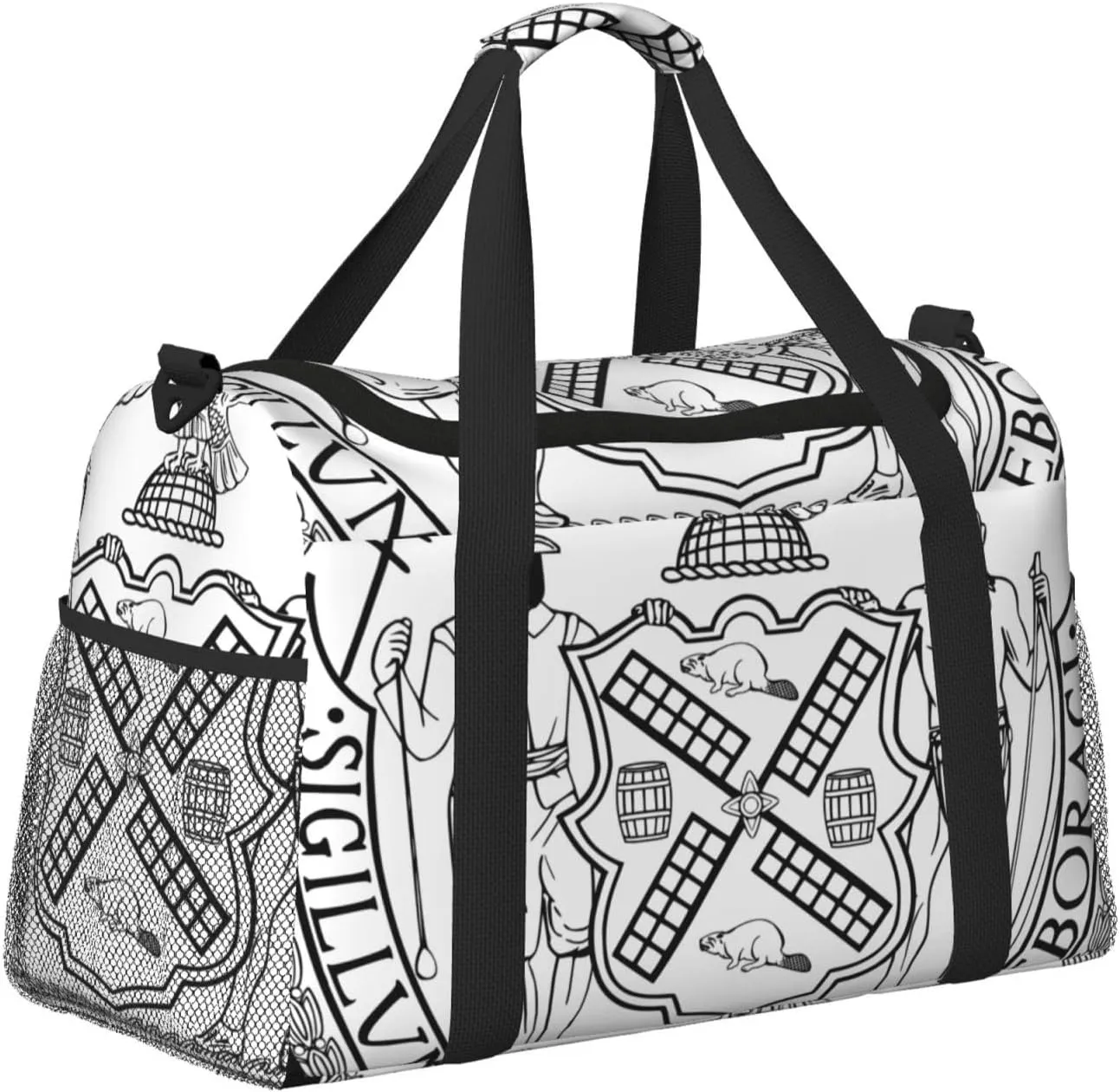National Emblem Of New York Travel Duffel Bag Large Foldable Waterproof Overnight Bag For Beach Swim Bags Pool Sports Gym