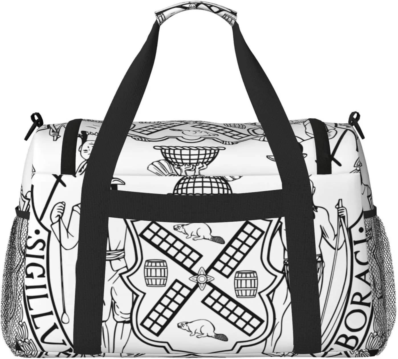 National Emblem Of New York Travel Duffel Bag Large Foldable Waterproof Overnight Bag For Beach Swim Bags Pool Sports Gym