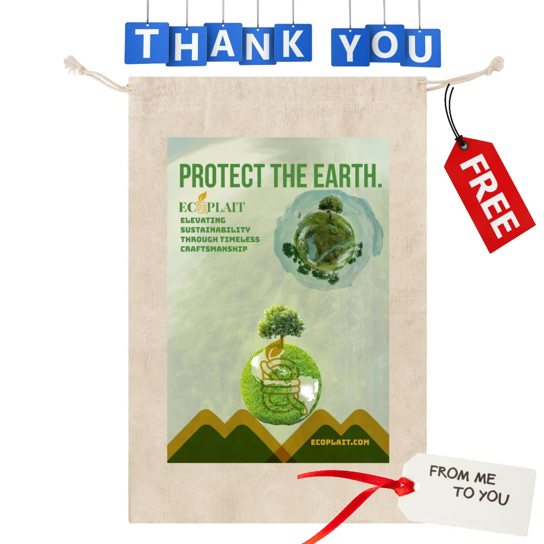 Natural Fiber Jute Tote Bag Canyon Landscape