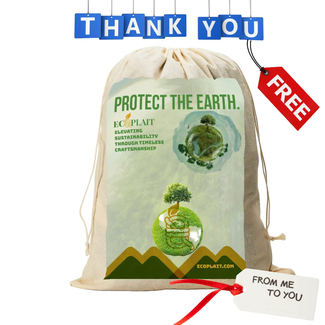 Natural Fiber Jute Tote Bag Canyon Landscape