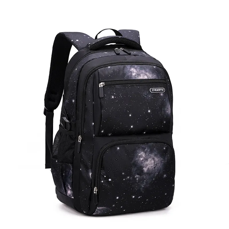 Natural Fish Personality Fashion Starry Sky Backpacks