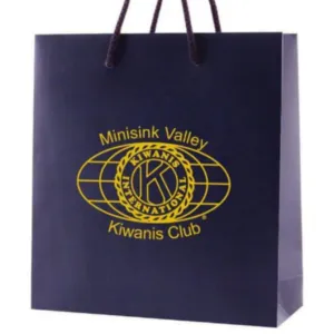 Navy Blue Matte Euro Tote Shoppers
