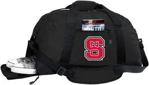 NC State Duffel Bag - NC State Wolfpack Gym Bags w/SHOE POCKET