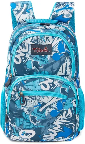 NEW TILAMI 14 Inch kid Toddler Backpack Boys Girls School Bag Kindergarten Elementary Cute Backpacks, Blue