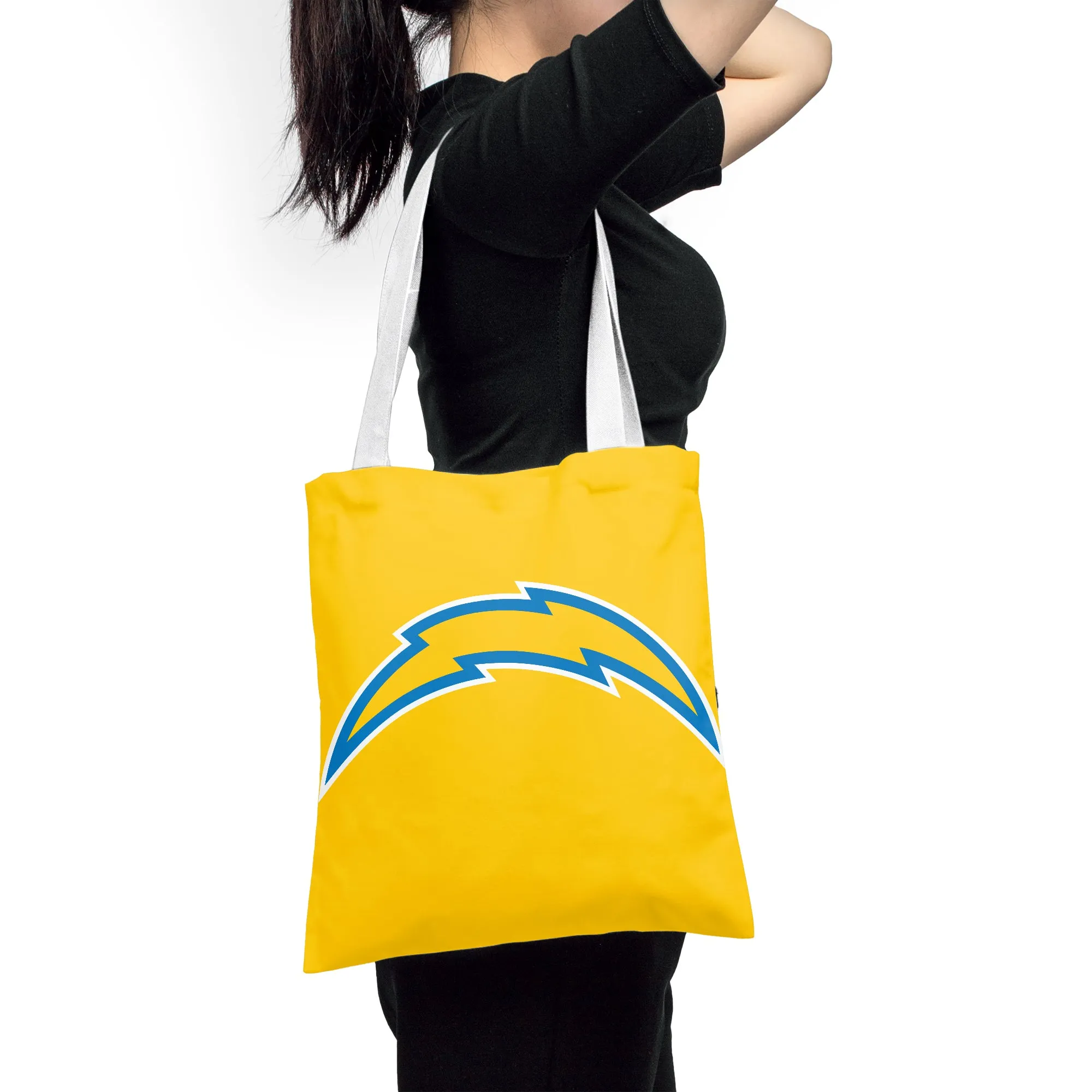 NFL Los Angeles Chargers Polyester Canvas Tote Bag – Durable and Stylish