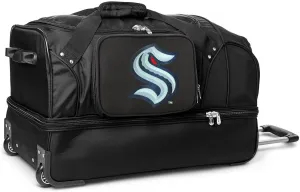 NHL Seattle Kraken 27"" Drop Bottom Wheeled Duffel, Black