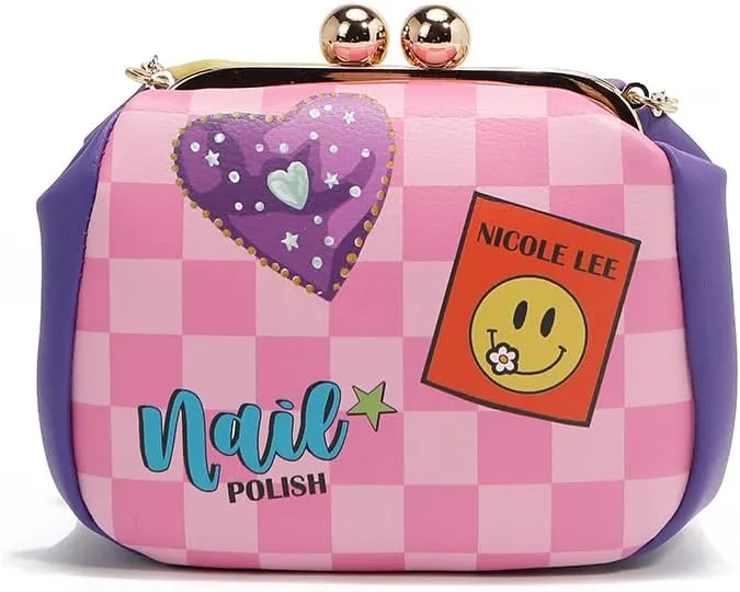 Nicole Lee Kiss Lock Crossbody Mini Bag, Vegan Leather