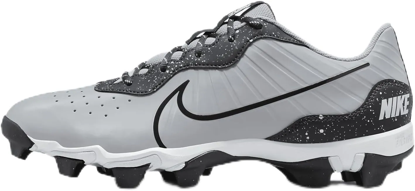 Nike Alpha Huarache 4 Keystone Men's Baseball Cleats (DJ6524-002, Wolf Grey/White/Dark Smoke Grey) Size 7