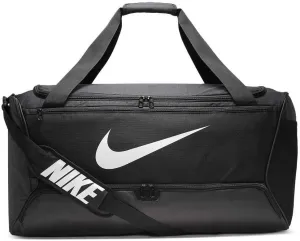 NIKE Brasilia Large Duffel - 9.0, Black/Black/White, Misc