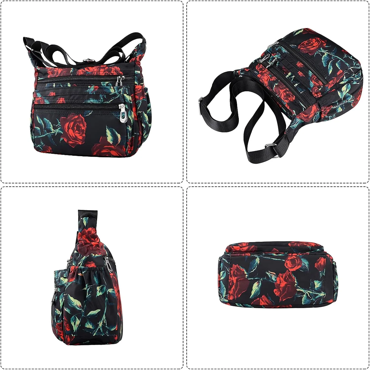 NOTAG Shoulder Bags for Women Nylon Crossbody Bags Waterproof Lightweight Messenger Purses and Handbags