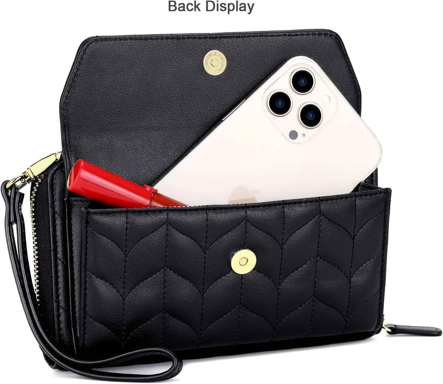 nuoku Wallets for Women Credit Card Slots with RFID Blocking Large Capacity Wristlet