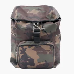 Off-White Brown Camouflage Backpack