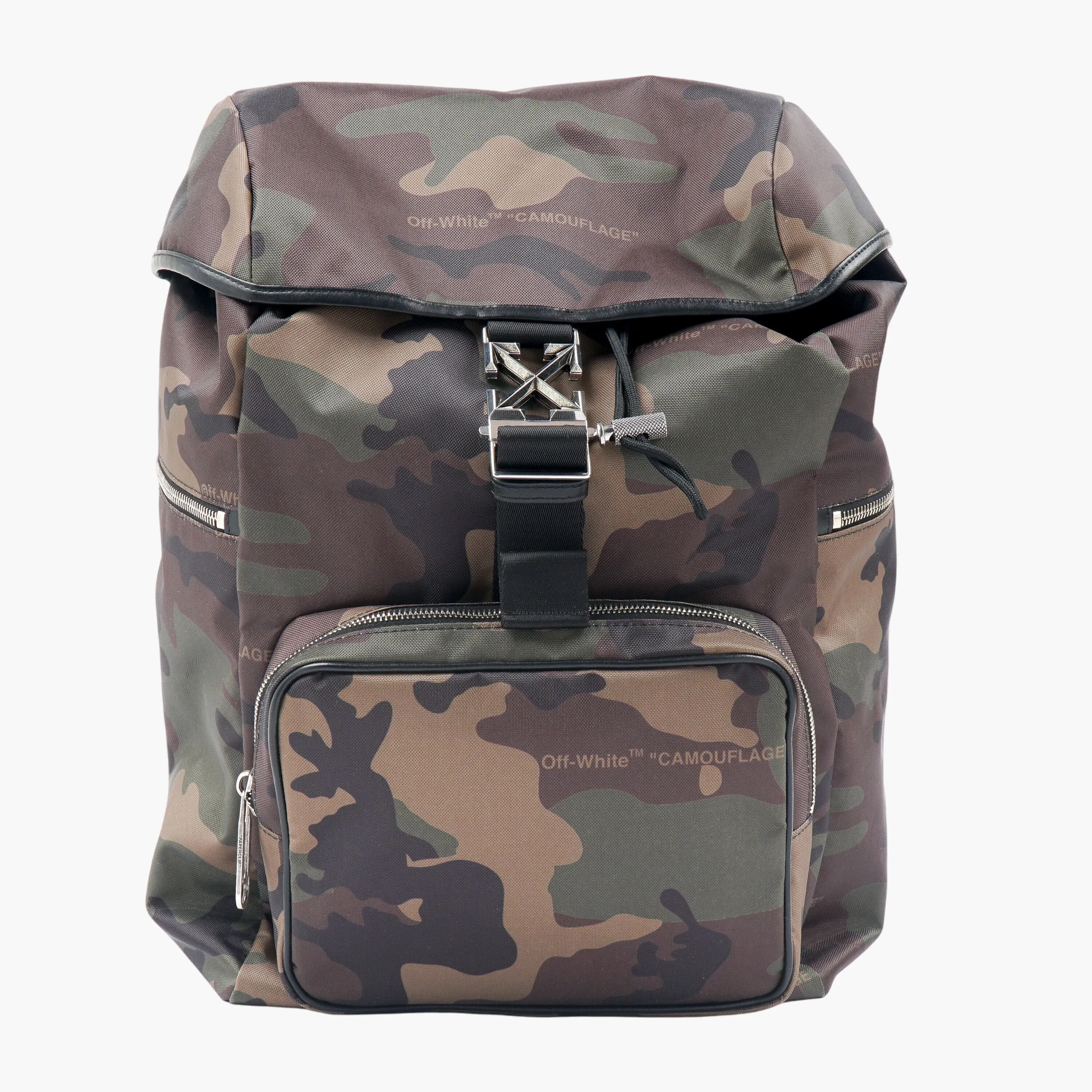 Off-White Brown Camouflage Backpack