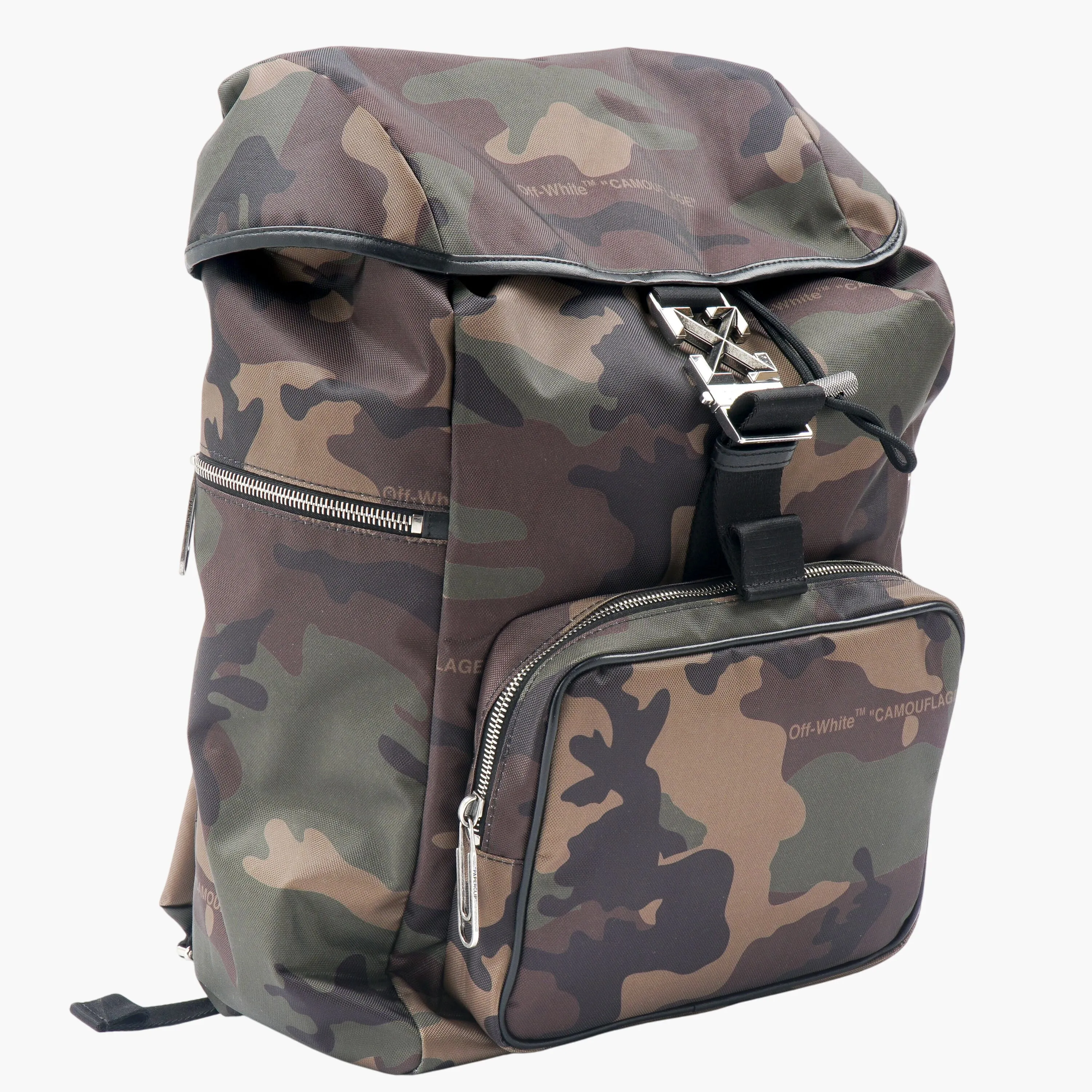 Off-White Brown Camouflage Backpack