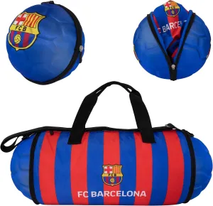 Official FC Barcelona Duffel Bag for Sports/Soccer – Foldable/Extendable
