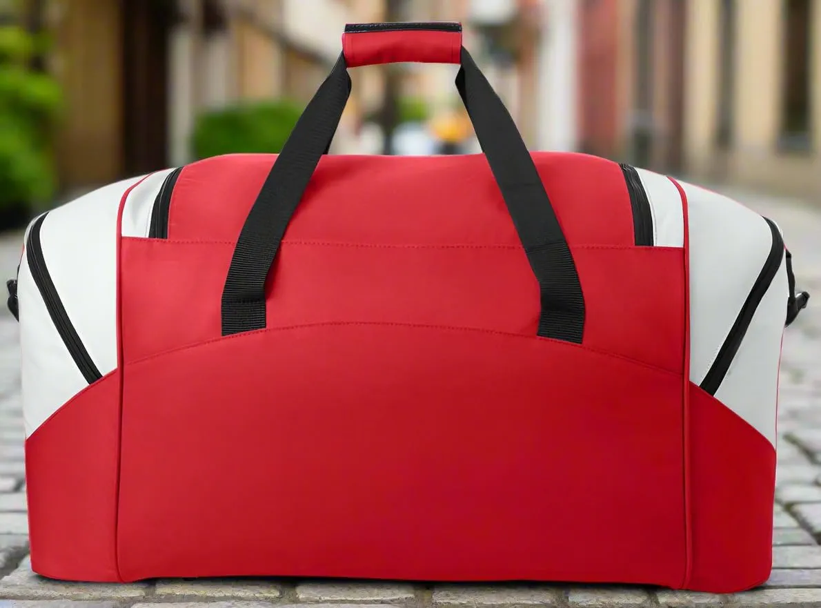 Ole Miss Duffel Bag LARGE University of Mississippi Suitcase or Gym Bag for Men Ladies Him or Her! (Red)