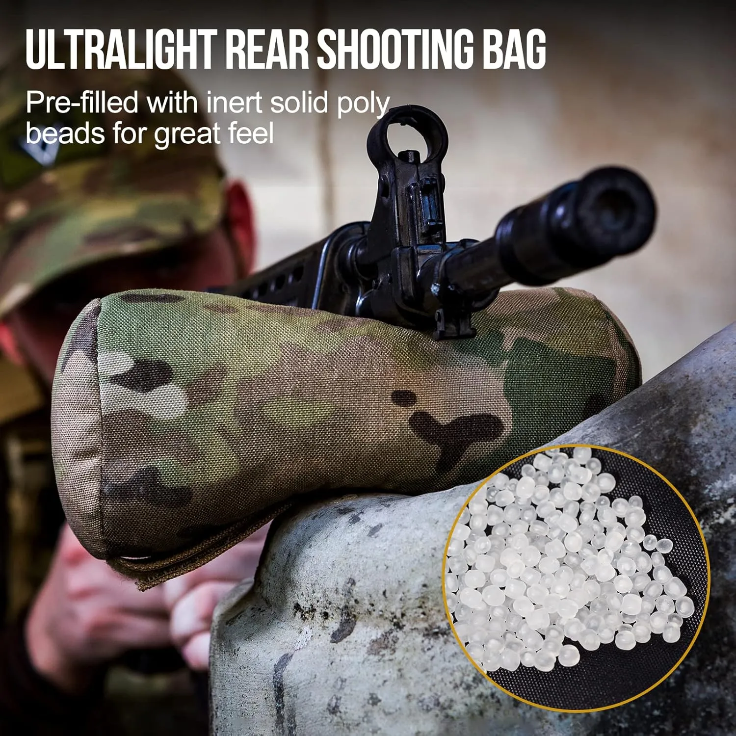 OneTigris Shooting Rest Bag, Pre-Filled Shooting Bench Rest Bags Front & Rear Gun Support Bags Stand Holder Sand Bags for Outdoor Shooting, Range, Shooting, and Hunting