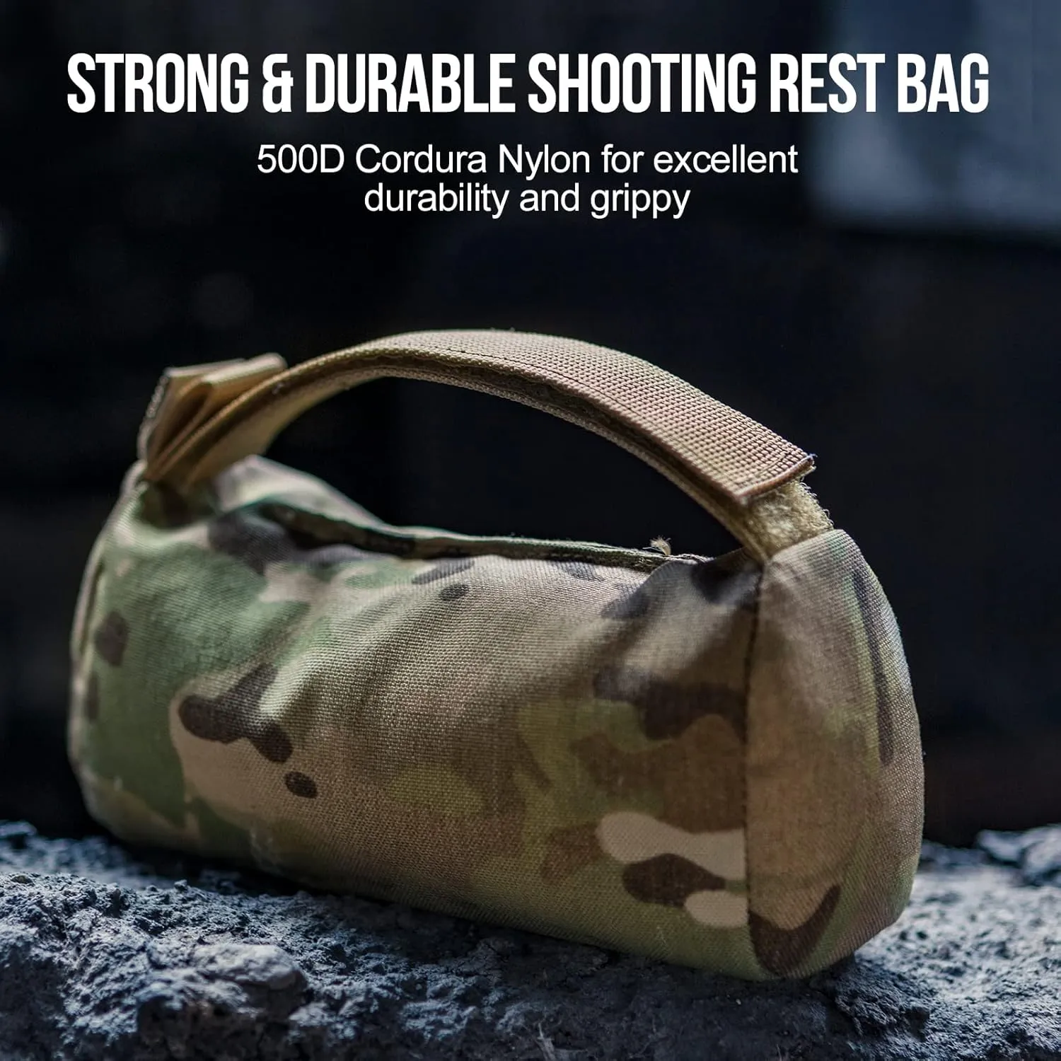 OneTigris Shooting Rest Bag, Pre-Filled Shooting Bench Rest Bags Front & Rear Gun Support Bags Stand Holder Sand Bags for Outdoor Shooting, Range, Shooting, and Hunting