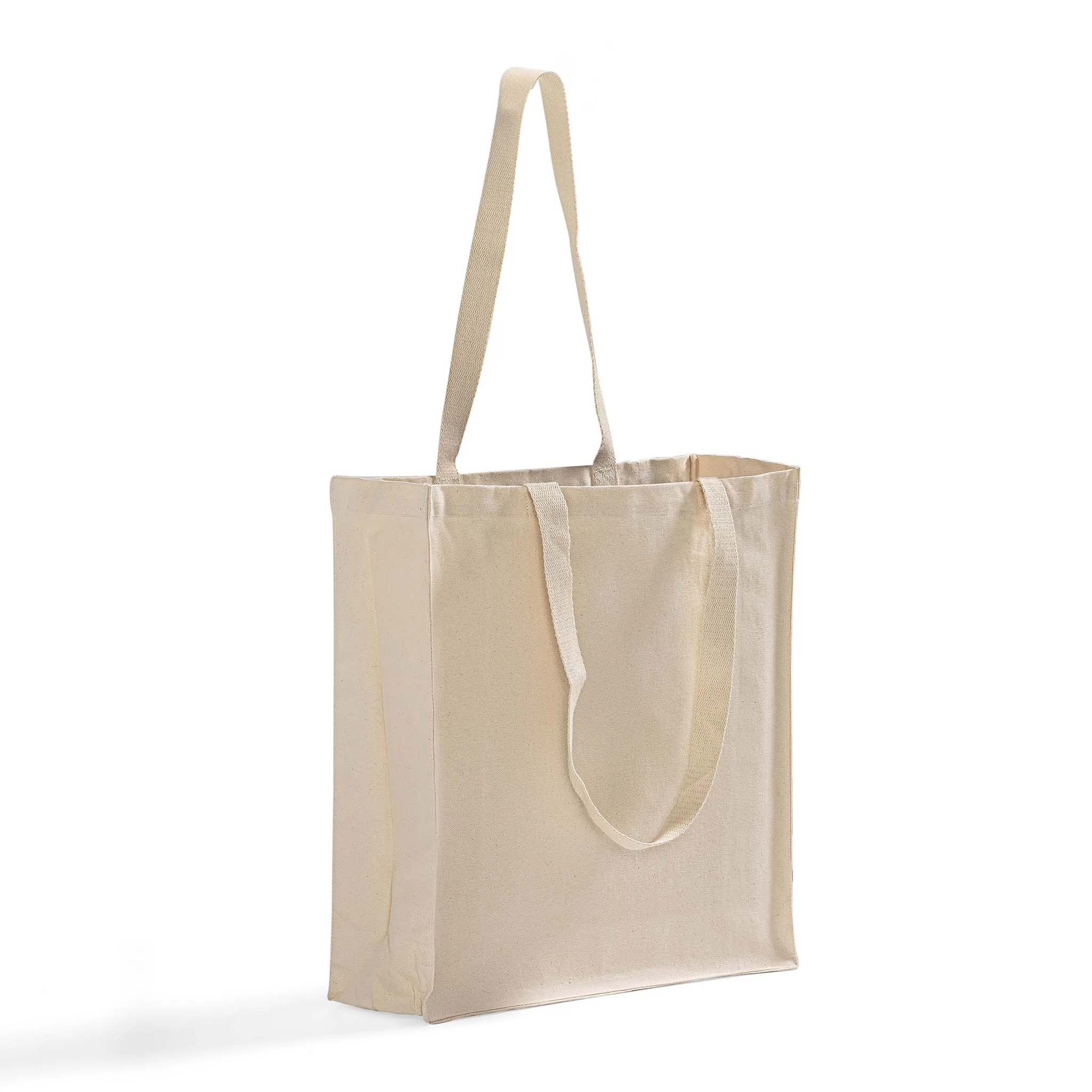 Organic Canvas Self Standing Grocery Shopper Tote Bags - OR235