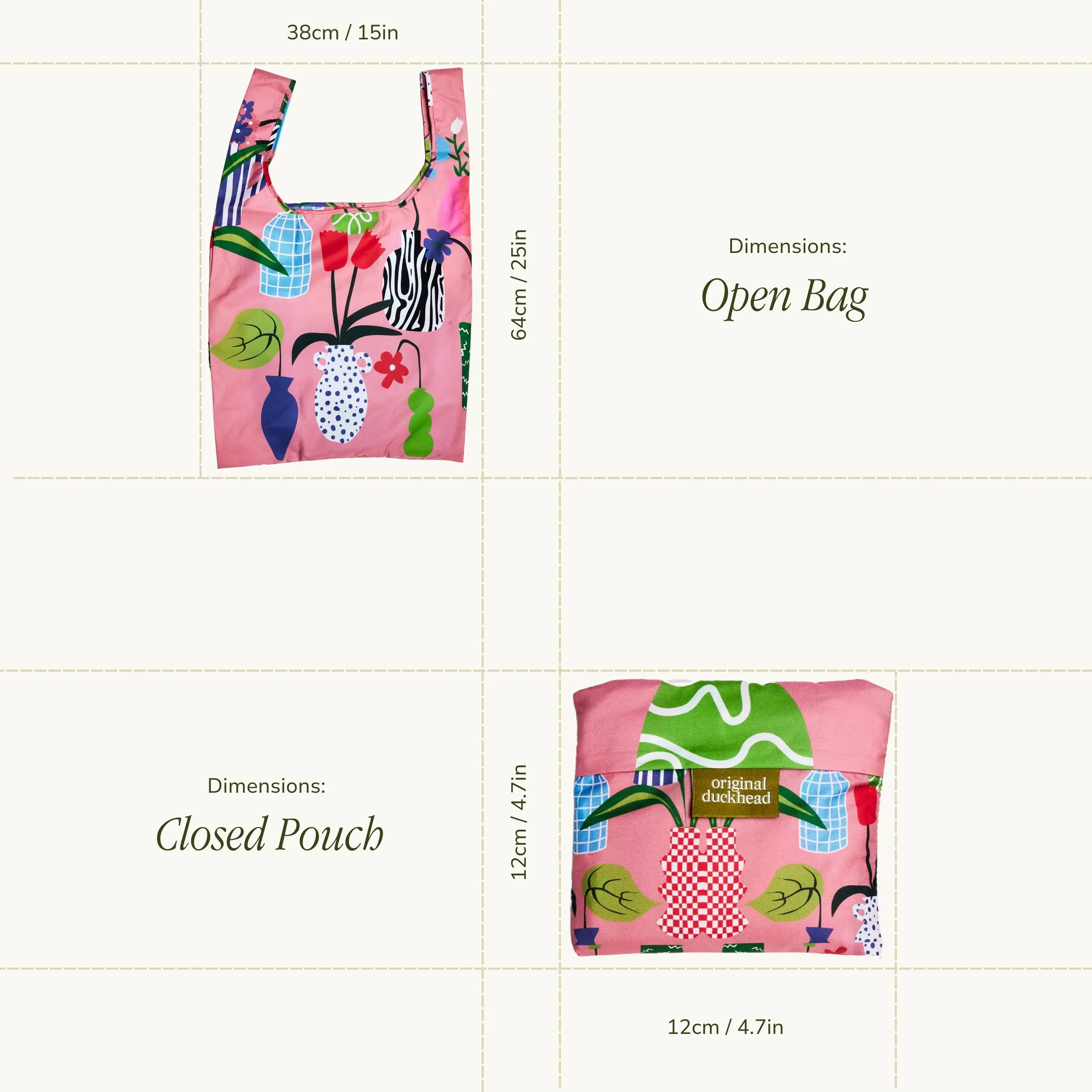Original Duckhead UK - NEW! Vases Reusable Eco-Friendly Shopping Bag