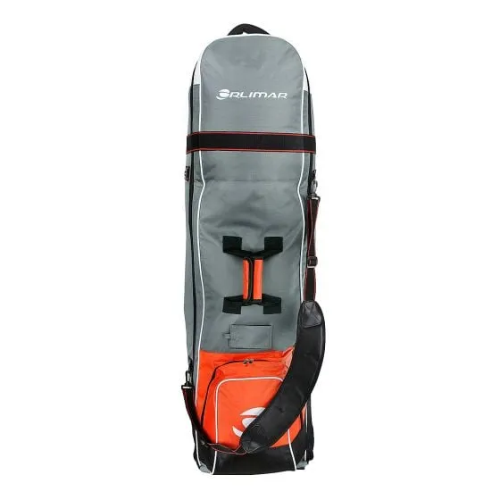 Orlimar 1680D Super Duty Deluxe Wheeled Golf Travel Cover – Gray/Red/Black