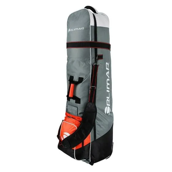 Orlimar 1680D Super Duty Deluxe Wheeled Golf Travel Cover – Gray/Red/Black