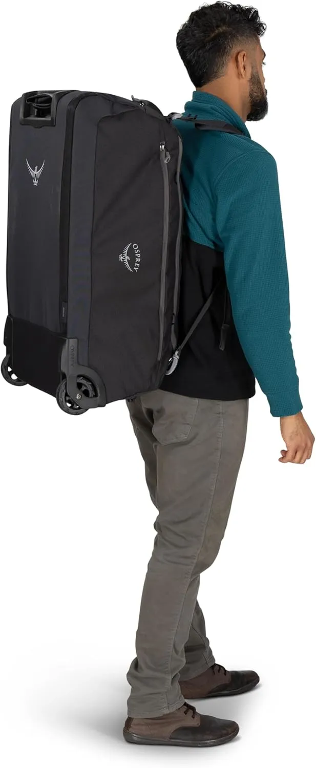 Osprey Daylite 85L Wheeled Duffel Bag, Blue Spikemoss/Alkaline