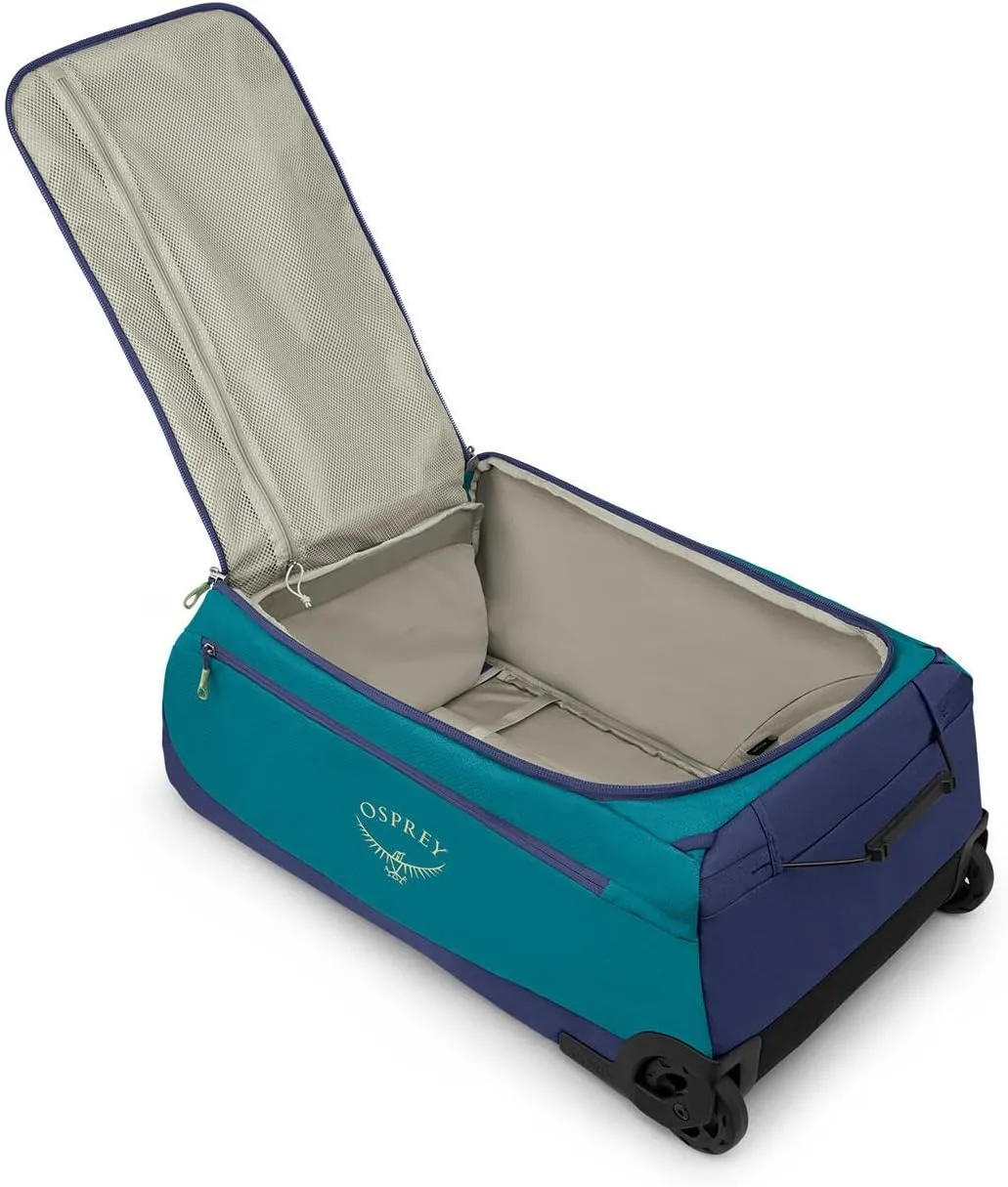 Osprey Daylite 85L Wheeled Duffel Bag, Blue Spikemoss/Alkaline