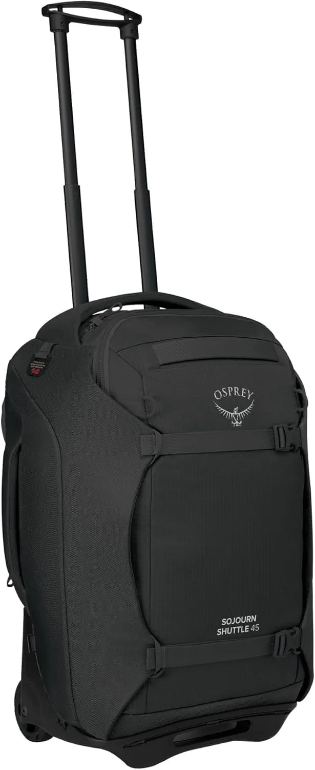 Osprey Sojourn Shuttle 22"/45L Wheeled Duffel Bag, Black