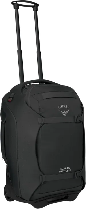 Osprey Sojourn Shuttle 22"/45L Wheeled Duffel Bag, Black