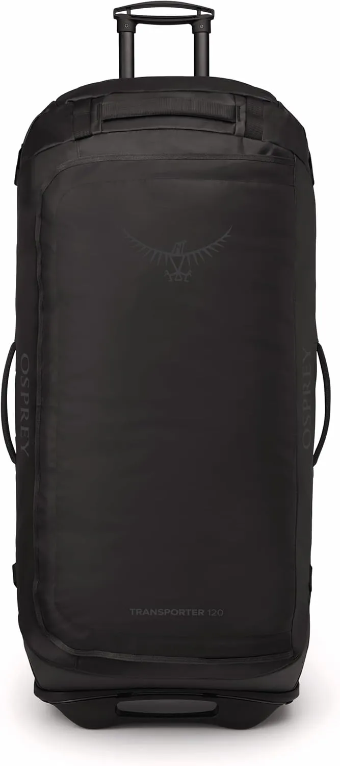 Osprey Transporter 120L Wheeled Travel Duffel Bag, Raven Black