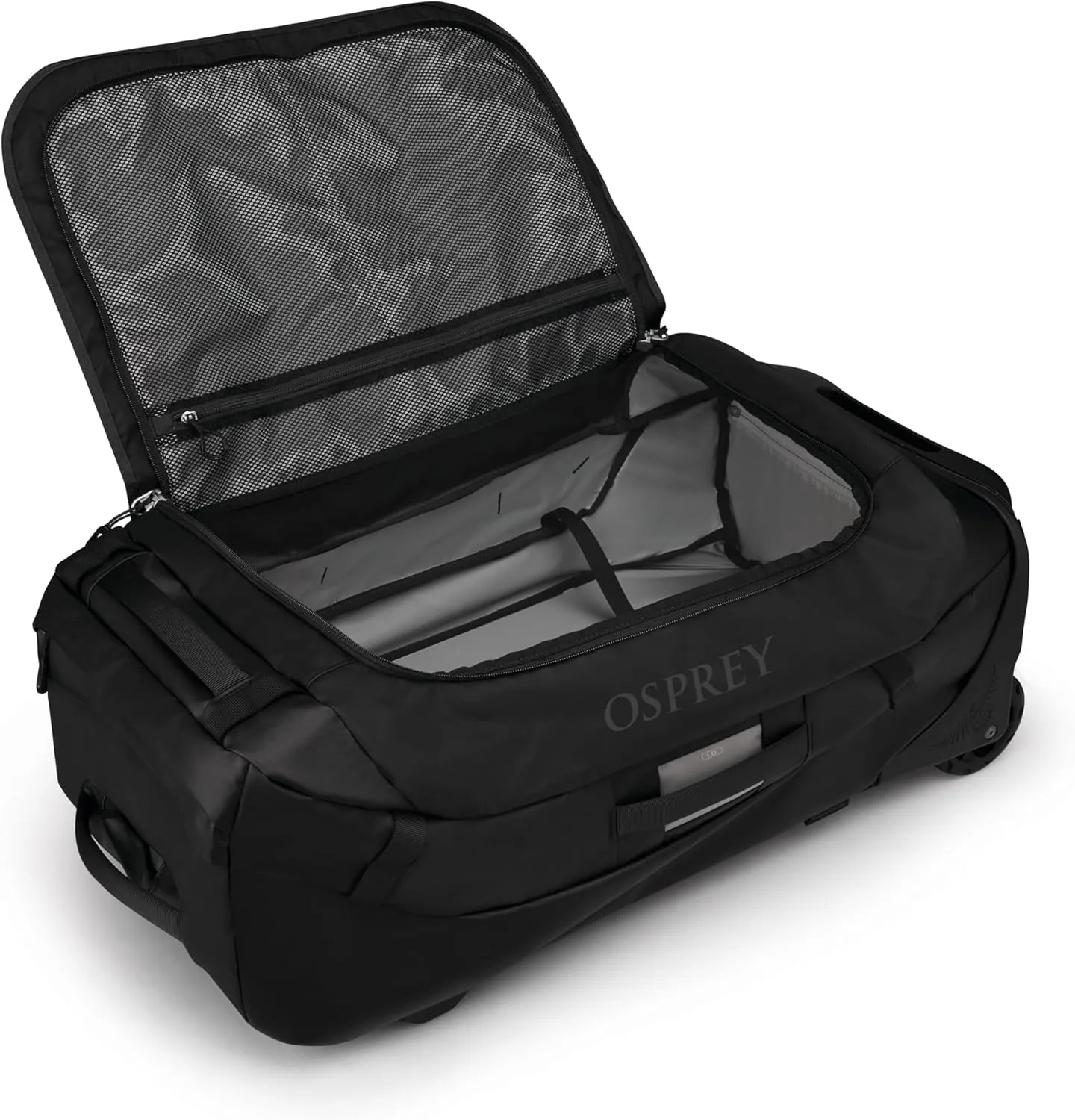 Osprey Transporter 90L Wheeled Travel Duffel Bag, Raven Black