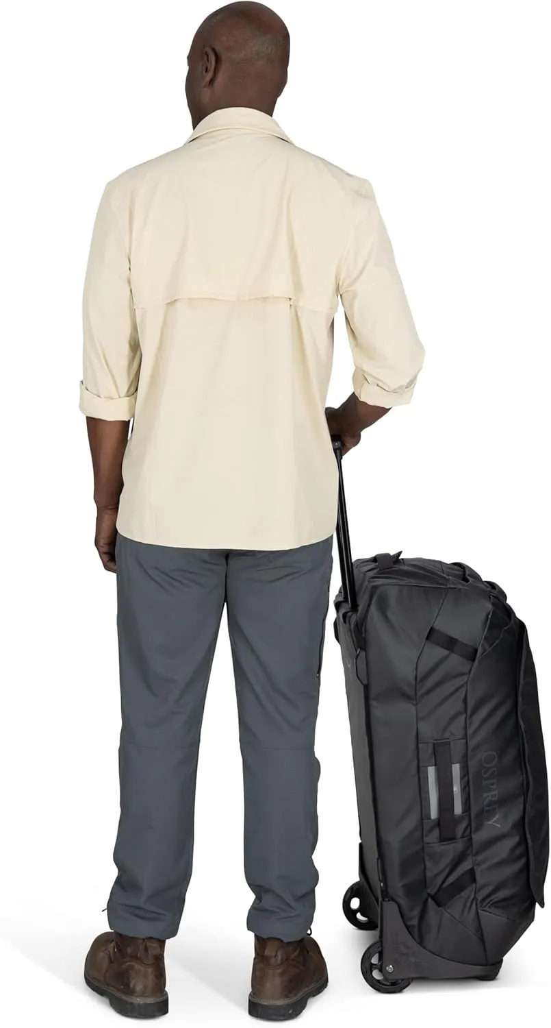 Osprey Transporter 90L Wheeled Travel Duffel Bag, Raven Black