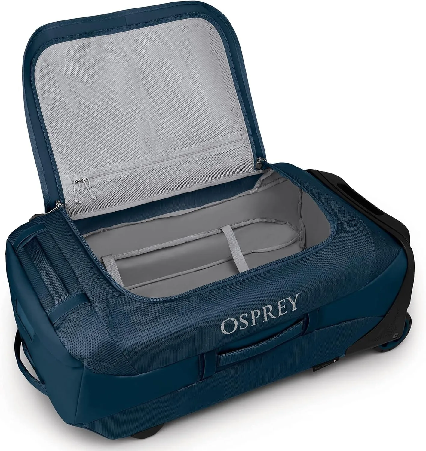 Osprey Transporter 90L Wheeled Travel Duffel Bag, Venturi Blue