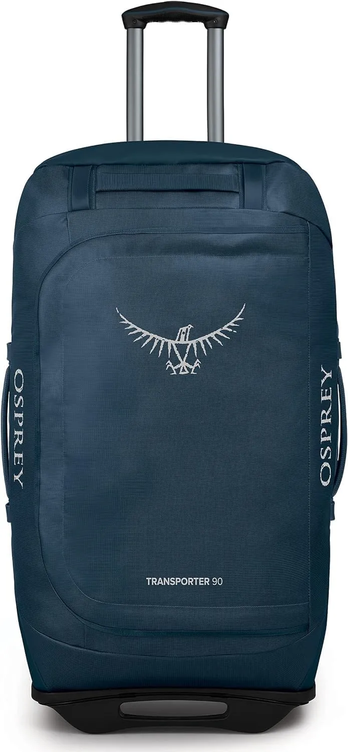 Osprey Transporter 90L Wheeled Travel Duffel Bag, Venturi Blue