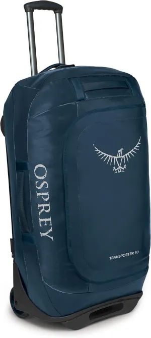 Osprey Transporter 90L Wheeled Travel Duffel Bag, Venturi Blue