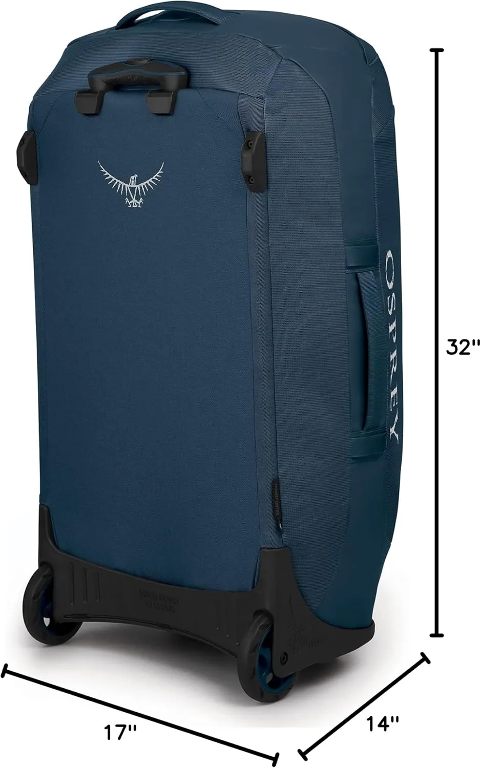 Osprey Transporter 90L Wheeled Travel Duffel Bag, Venturi Blue