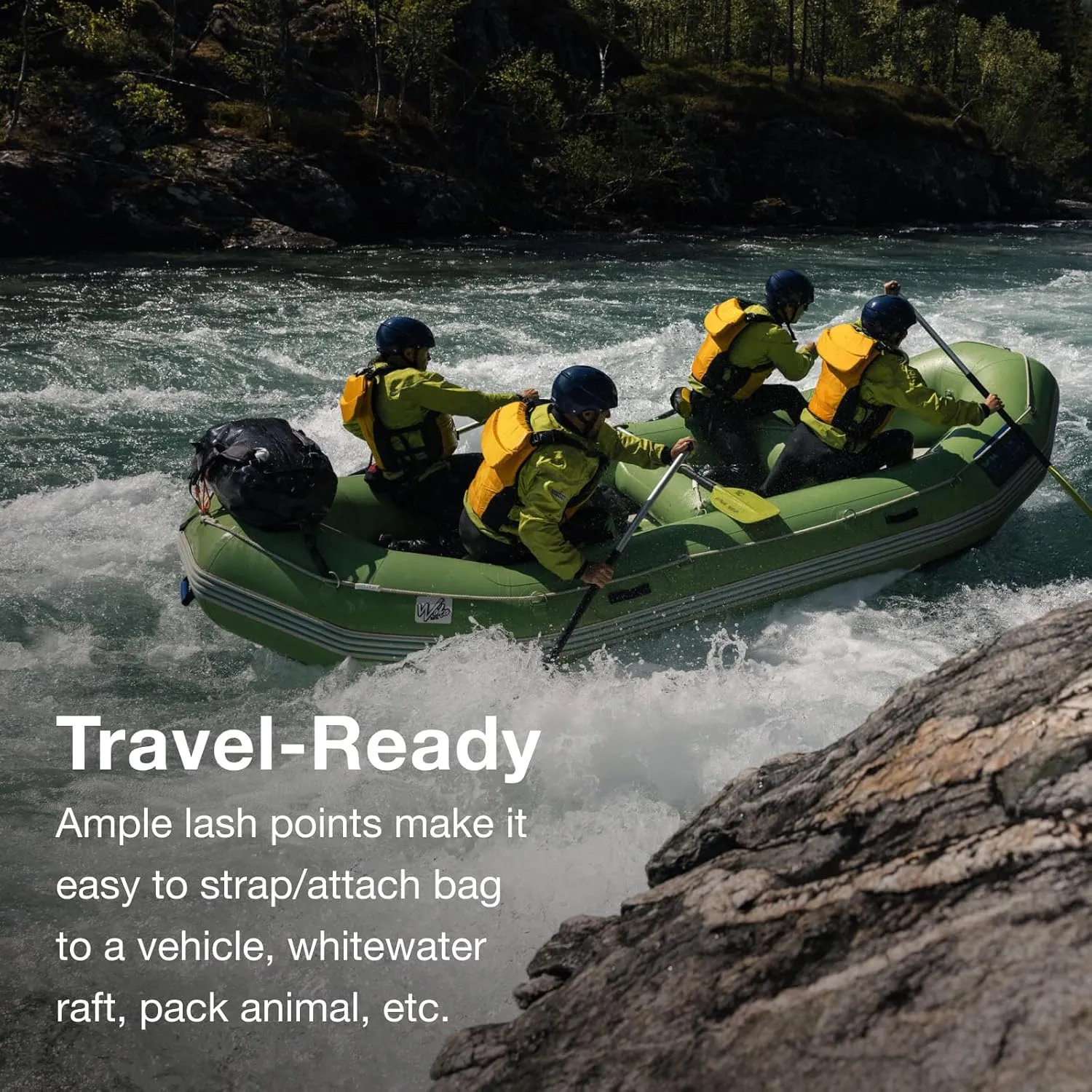 Osprey Transporter Waterproof 70L Duffel Bag, Mars Orange