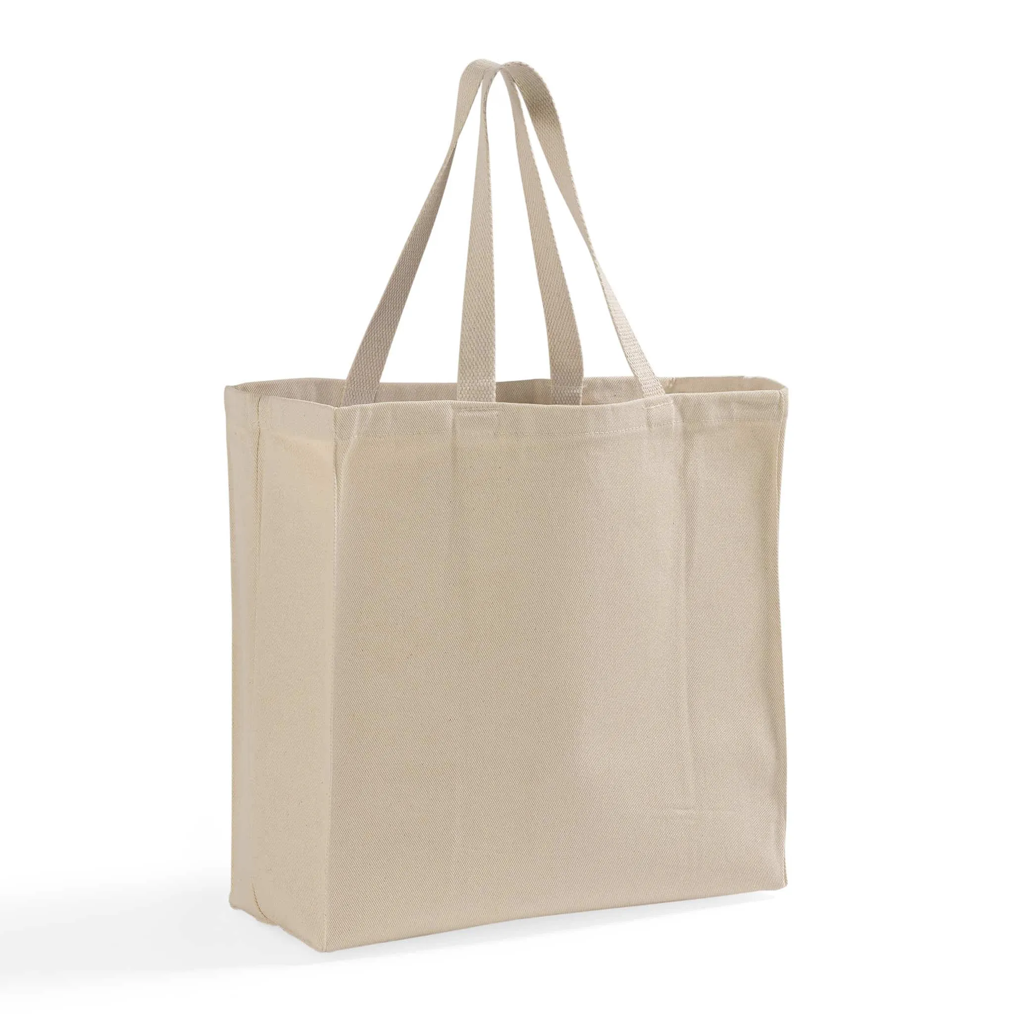 Over-the-Shoulder Cotton Twill Grocery Tote Bag - TF280