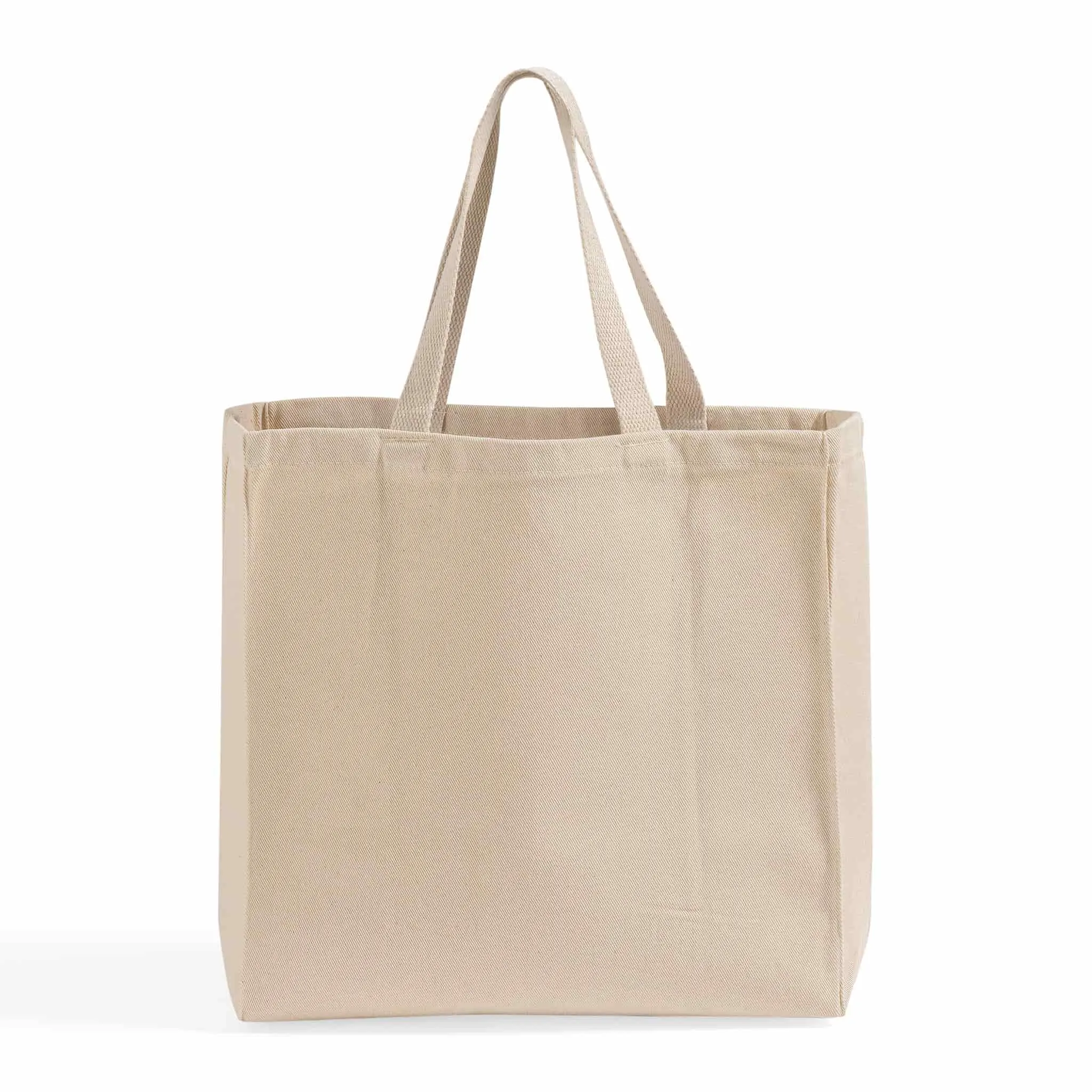 Over-the-Shoulder Cotton Twill Grocery Tote Bag - TF280